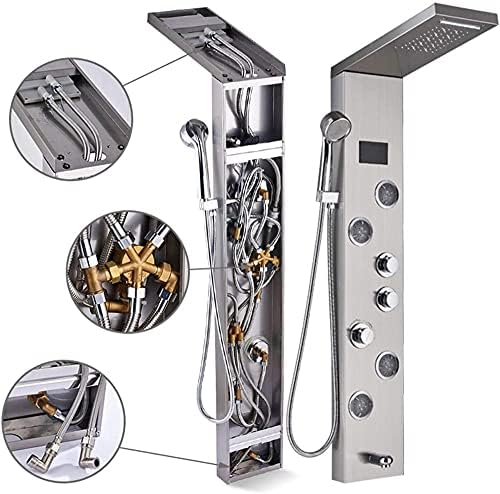 Ergonomic Bathroom Shower System Luxurious Durable Artist-Mode Massage Jets