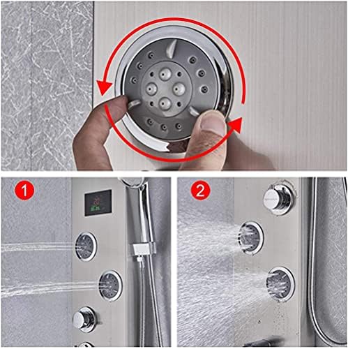 Ergonomic Bathroom Shower System Luxurious Durable Artist-Mode Massage Jets