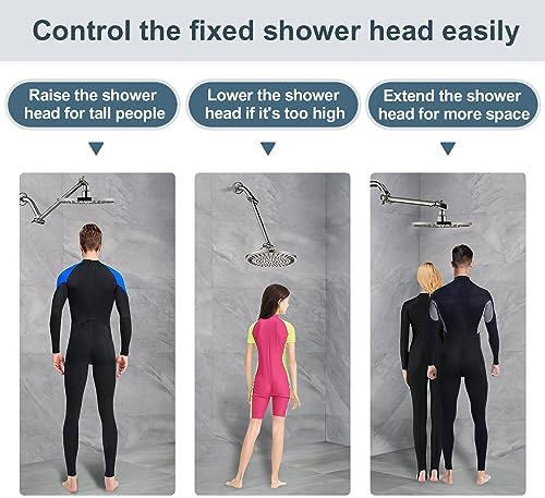 BRIGHT SHOWERS Extendable Brass Shower Arm