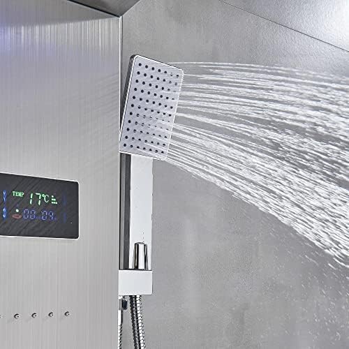 Huin Luxury LED Rainfall Shower Panel Tower with massage jets for Relaxation