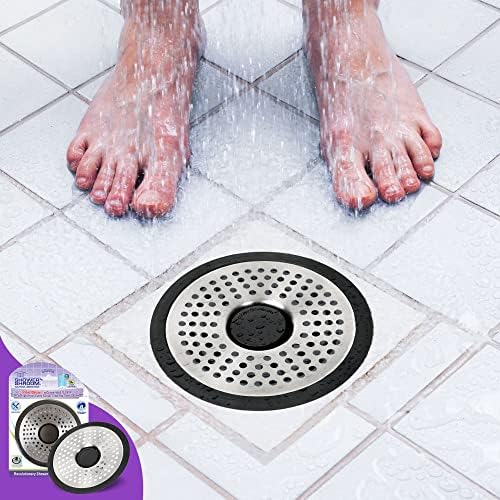 ShowerShroom SHSULT755 Ultra Revolutionary Stainless Steel Drain Protector