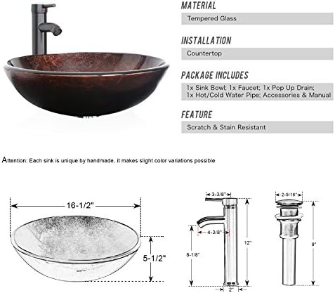 ECLife 165 Brown Vessel Sink