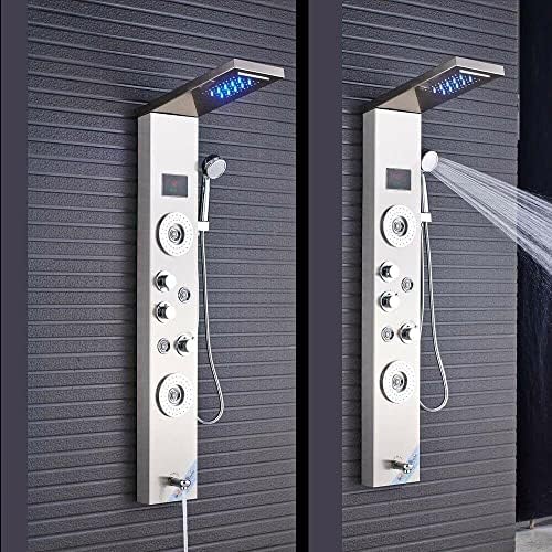 Stainless Steel Shower Panel Tower System with Hydrostatic Massage