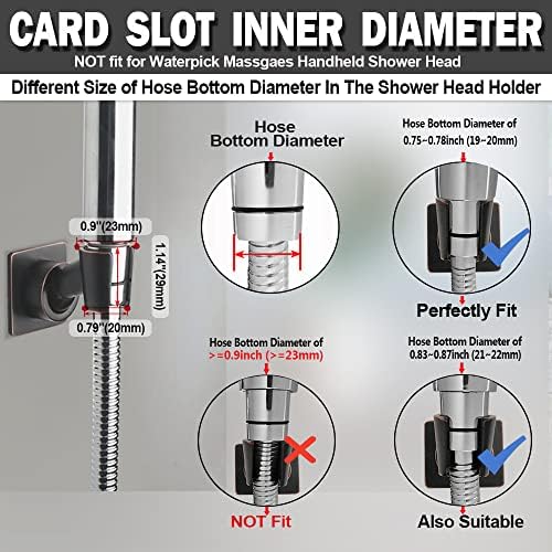 YDmeet Oil-Rubbed Bronze Adjustable Shower Wand Bracket