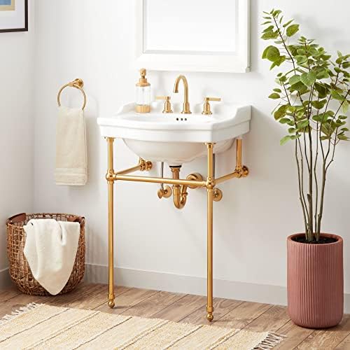 Rich Durable 24-14 Bathroom Sink with 3 Faucet Holes - Signature Hardware