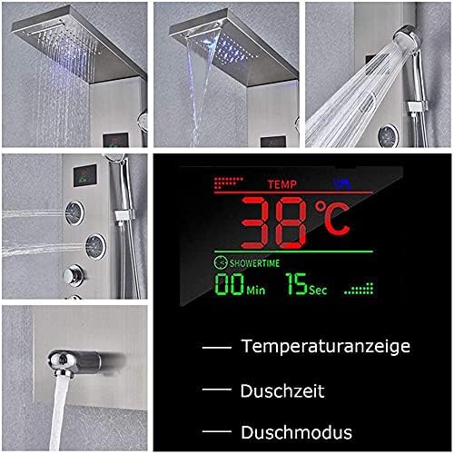 Ergonomic Bathroom Shower System Luxurious Durable Artist-Mode Massage Jets