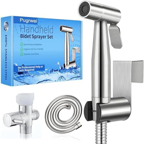 Premium Stainless Steel Bidet Set with 2-in-1 Uses