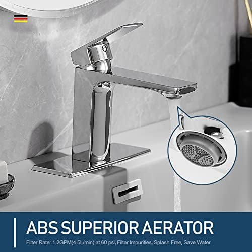 Modern Chrome Single-Handle Bathroom Faucet