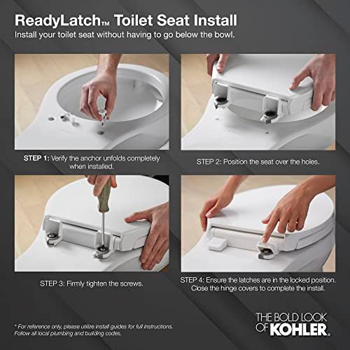 KOHLE Fixed-Position Quiet-Close Toilet Seat