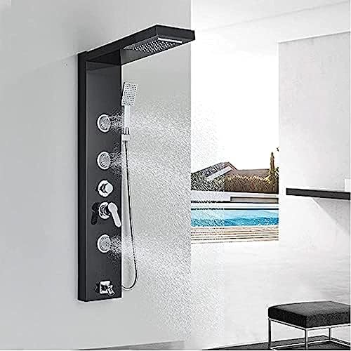 Wall-Mounted Showers with Rainfall Waterfall Massage Jets