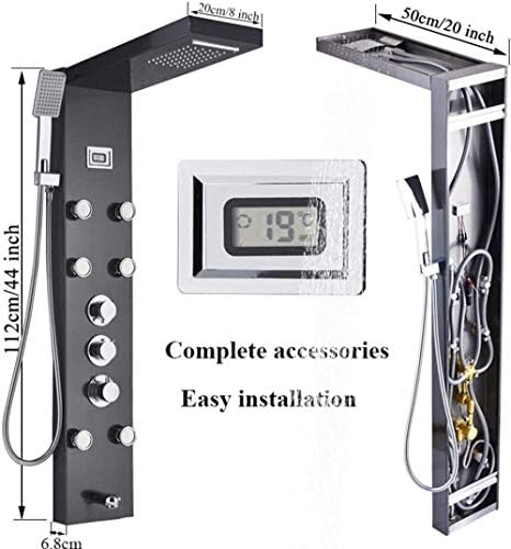 Stainless Steel Massage Shower with 6 massage nozzles