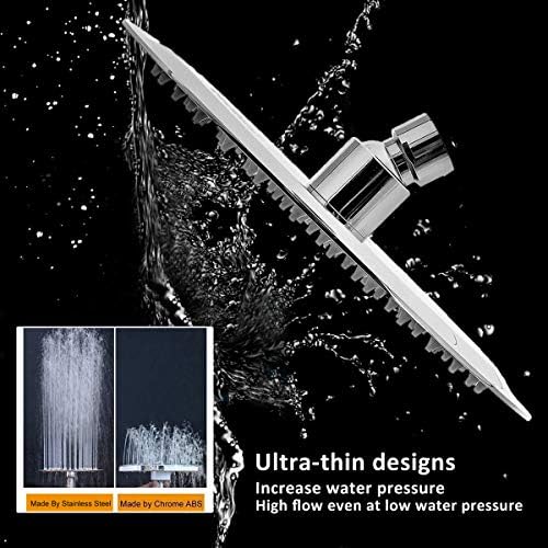 Stylish 8-Inch Chrome Rain Shower