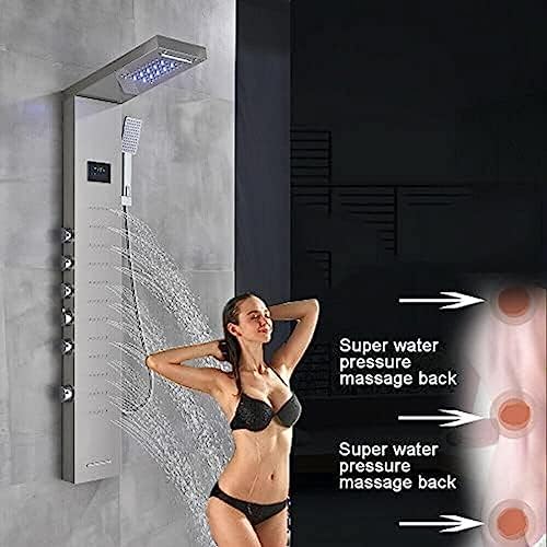 Massager Jets LED Light Waterfall Shower Head Upgrade Your Bathroom Experience
