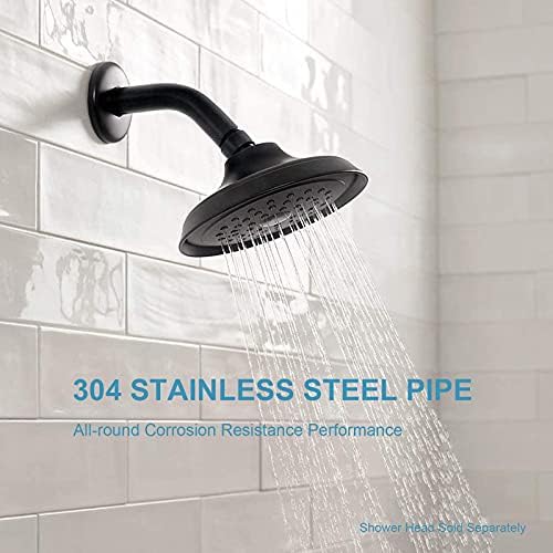 Premium 6-Inch Wall-Mounted Shower Arm for Fixed Showers