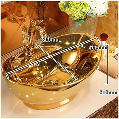 Stylish Golden Vessel Sink for Bathroom or Kitchen