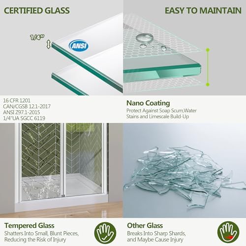 GETPRO Bifold Shower Door