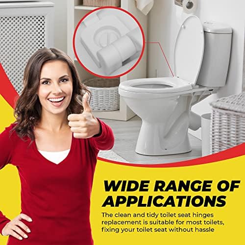 Top Mount Toilet Seat Hinge Bolts White