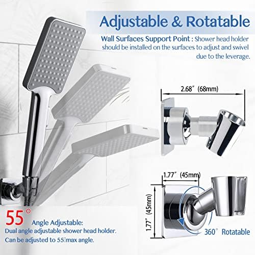 YDmeet Adjustable Handheld Shower Head Bracket