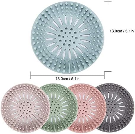 Bath Stripe Hair Catcher Durable 5-Piece Set