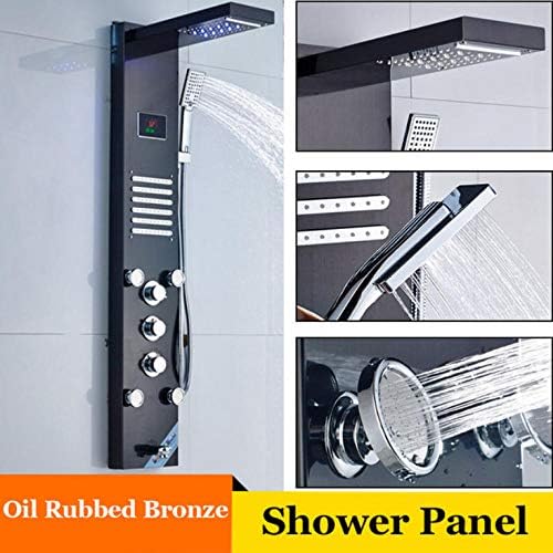 Relaxing Waterfall Shower Brass-Plated Massaged Jets for Your Bathroom